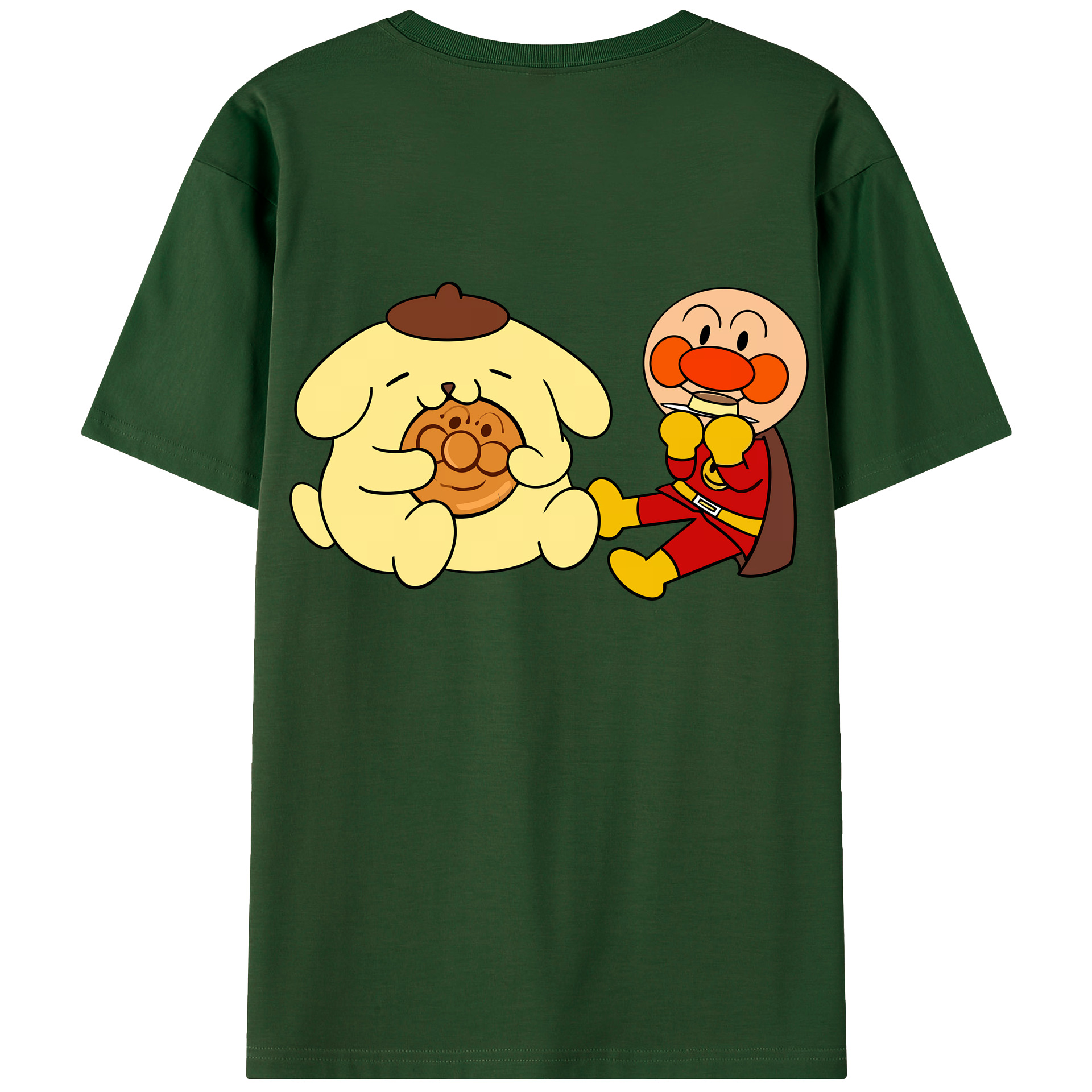 （画像用） アンパンマン Anpanman 綿100％半袖Tシャツ（背面プリント）